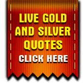 Banner promoting live gold and silver quotes with a click prompt.