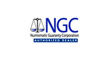 Logo of Numismatic Guaranty Corporation authorized dealer.