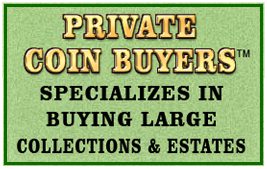 Sign advertising private coin buying services.